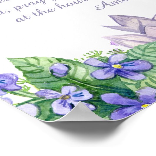 Poster Hail Mary Catholique Prière Christian (Coin)