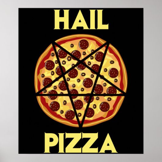 Poster Hail Pizza (Devant)