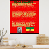 Poster Haile Selassie Discours de guerre à l'affiche en t (Cuisine)