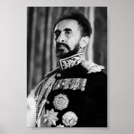 Poster Haile Selassie HIM Jah Rastafari Rasta Reggae Root (Devant)