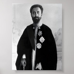 Poster Haile Selassie Jah Rastafari Rasta Reggae Roots