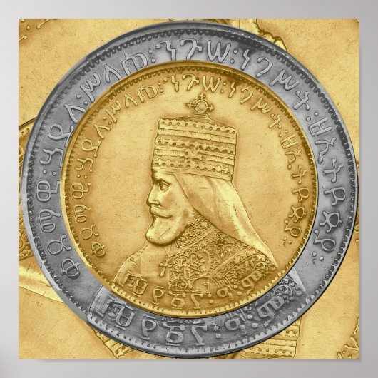 Poster Haile Selassie Jah Rastafari Reggae Rasta Roots (Devant)