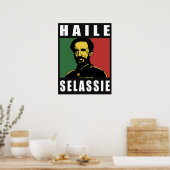 Poster Haile Selassie Lion Rasta Solomon Jah Rastafari (Cuisine)