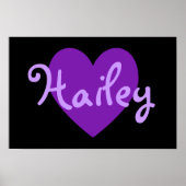 Poster Hailey dans le violet (Devant)