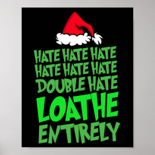 Poster Haine Haine Double Haine Loathe Entièrement Fun Ch