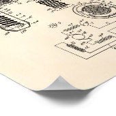 Poster Hair Drier 1929 Brevet Art Vieux Poivre (Coin)