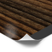 Poster Haïti Drapeau Coeur sur le thème Bois (Coin)