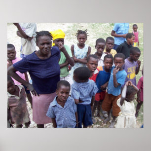 Poster Haïti face à la faim