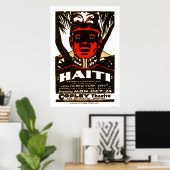 Poster Haïti Napoléon noir 1938 WPA (Bureau à domicile)