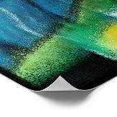 Poster Haitienne en Vitraux III - en verre d'eau (Coin)