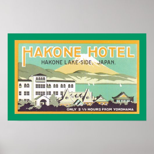Poster Hakone Hotel (canvas) (Devant)