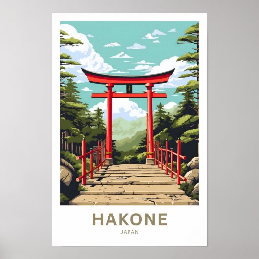 Poster Hakone Japon Imprimer (Devant)