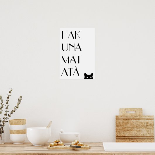 Poster Hakuna Matata (Cuisine)