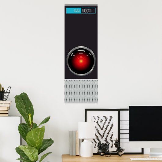POSTER HAL9000 (Bureau à domicile)