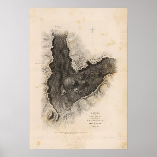 Poster Haleakala, Hawaï (Devant)