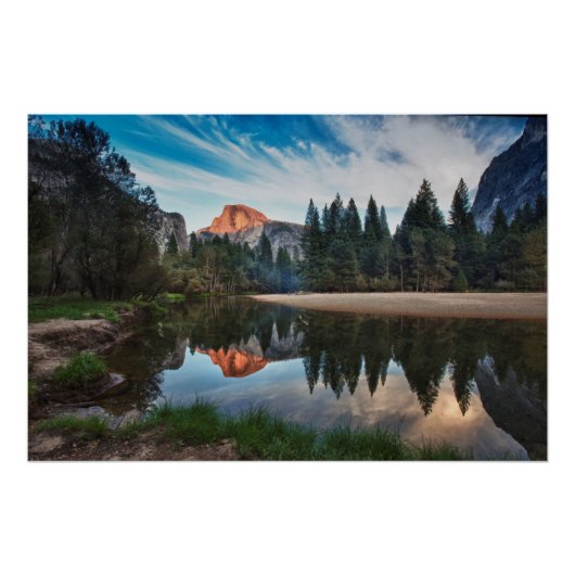 Poster Half Dome and Merced (Devant)