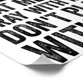 Poster Half Hood Half Holy Means Pray With Me Don't Play  (Coin)