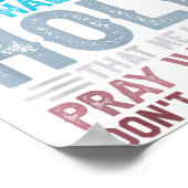 Poster Half Hood Half Holy Means Pray With Me Don't Play (Coin)