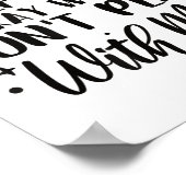 Poster Half Hood Half Holy Means Pray With Me Don't Play (Coin)