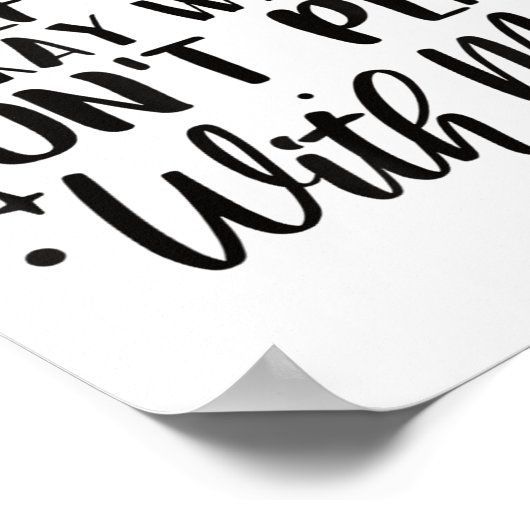 Poster Half Hood Half Holy Means Pray With Me Don't Play  (Coin)