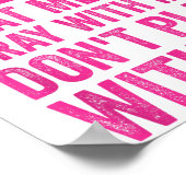 Poster Half Hood Half Holy Means Pray With Me Don't Play (Coin)