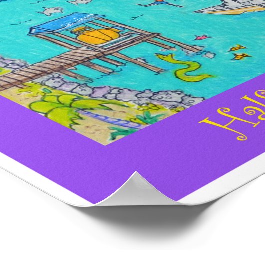 Poster Half Moon Bay, Roatan (Coin)