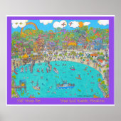 Poster Half Moon Bay, Roatan (Devant)