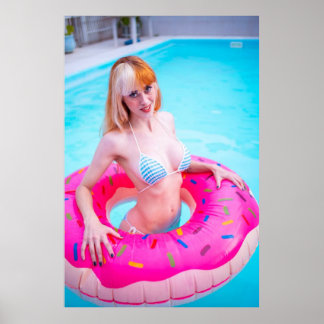 Poster Halfangel66 Au Bord De La Piscine