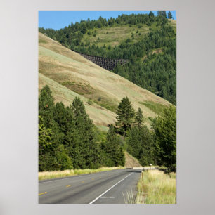 Poster Halfmoon Trestle et Highway 95 (affiche de 28 po x