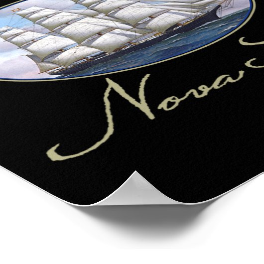 Poster Halifax Nova Scotia Clipper Ship  (Coin)