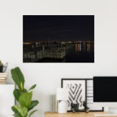 Poster Halifax Waterfront at Night fine art print (Bureau à domicile)