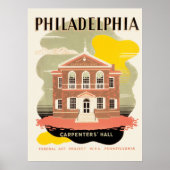 Poster Hall de Philadelphie Carpenter (Devant)