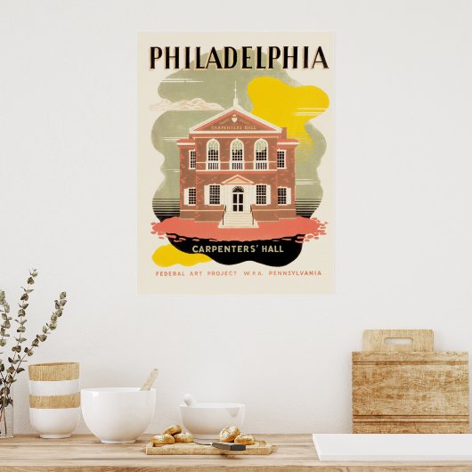 Poster Hall de Philadelphie Carpenter (Cuisine)
