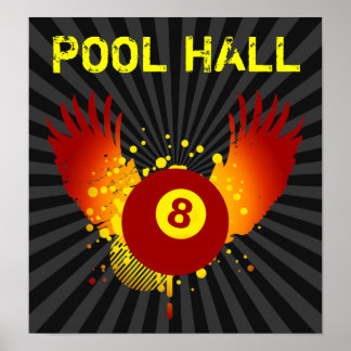 Poster hall de piscine hi-fi
