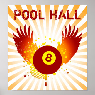 Poster hall de piscine hi-fi