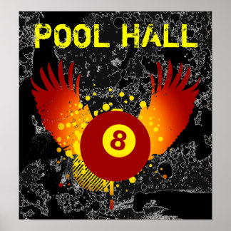 Poster hall de piscine hi-fi