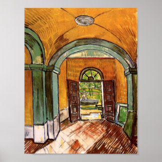 Poster Hall d'entrée St-Paul Hospital Van Gogh Art