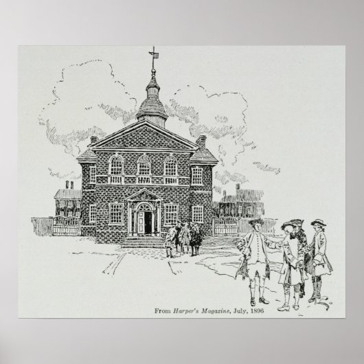 Poster Hall du charpentier Philadelphie (Devant)