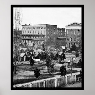 Poster Hall maçonnique sur Decatur Street à Atlanta, GA 1