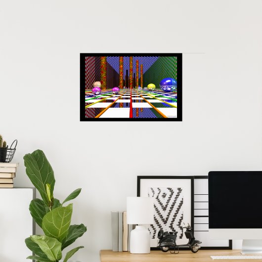 Poster Hall of Self Reflection. (Bureau à domicile)