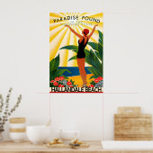 Poster Hallandale Beach Floride Comté de Broward Voyage (Cuisine)