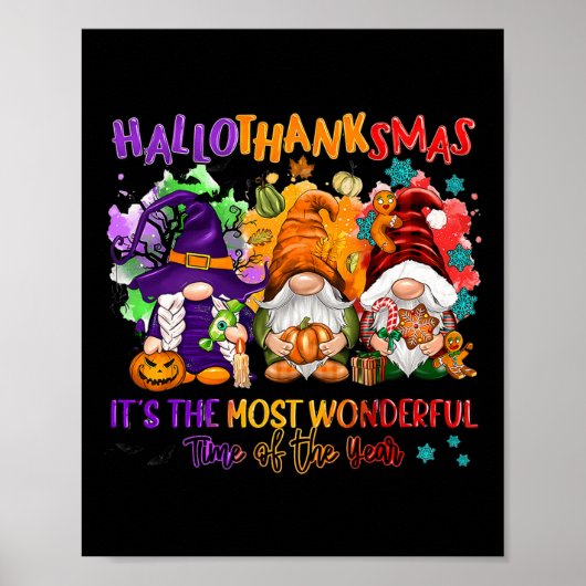 Poster Hallothanksmas C'est le moment le plus merveilleux (Devant)
