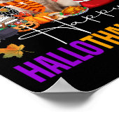 Poster Hallothanksmas Chat Siamese Halloween Thanksgiving (Coin)