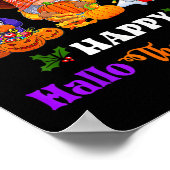 Poster Hallothanksmas Gnomes Halloween Thanksgiving Joyeu (Coin)