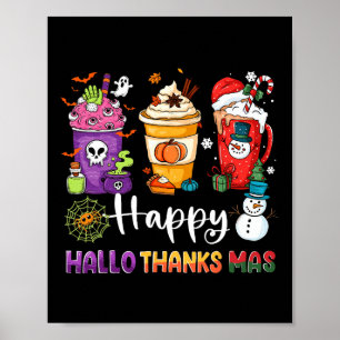 Poster Hallothanksmas Jus De Chocolat Boissons Noël Ha