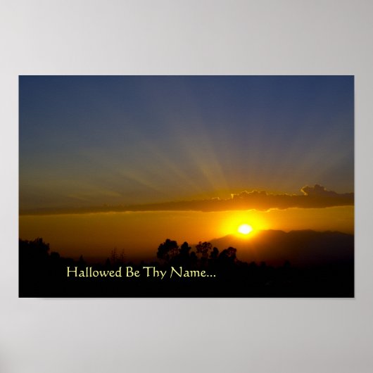 Poster Hallow Be Thame Name (Devant)