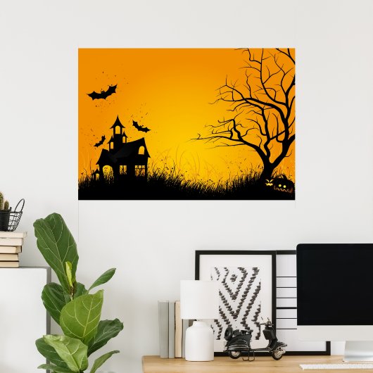 Poster Halloween (Bureau à domicile)