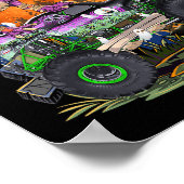 Poster Halloween 2023 Dinosaur Skeleton T rex Scary Pumpk (Coin)