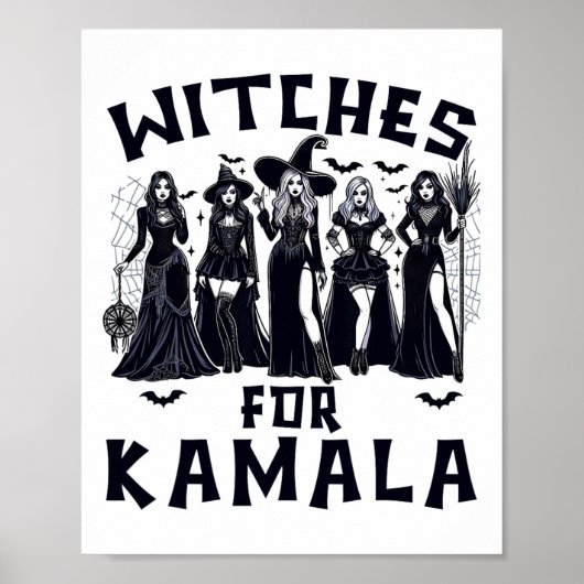 Poster Halloween 2024 pour Kamala Harris (Devant)