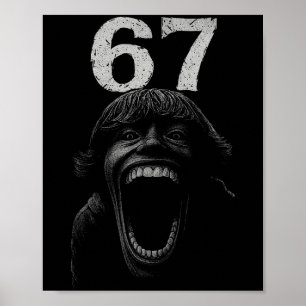 Poster Halloween 67 Scp Horreur Visage Costume effrayant 